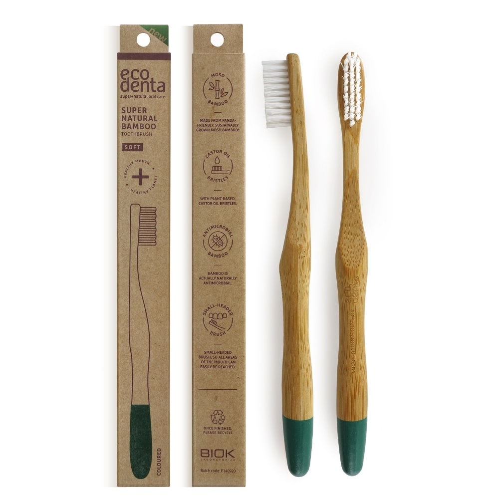 Ecodenta Brosse a Dents Super Natural Bamboo Medium